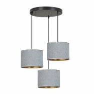 HILDE 3 premium Taklampa, Svart/Grå