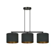 HILDE 3 Taklampa, Svart/Svart