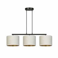 HILDE 3 Taklampa, Svart/Vit