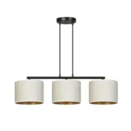 HILDE 3 Taklampa, Svart/Vit