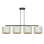 HILDE 4 Taklampa, Svart/Vit