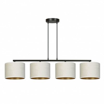 HILDE 4 Taklampa, Svart/Vit