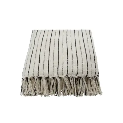 House Doctor - Lines taklampa svartvit bomull 180 cm