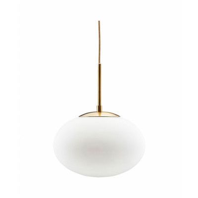 House Doctor - Opal Taklampa Ø30cm Vit/Mässing