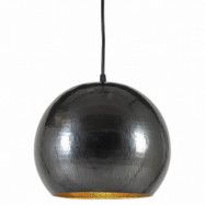 HOUSE NORDIC Albi Ball taklampa - m&ouml;rkgr&aring; och m&auml;ssing