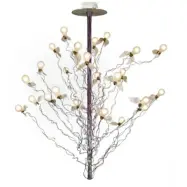 Ingo Maurer - Birds Birds Birds hänglampa, röd/blå, 190 cm