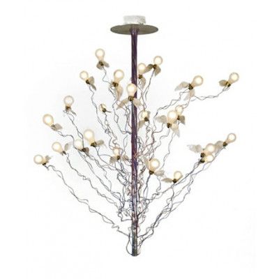 Ingo Maurer - Birds Birds Birds hänglampa, röd/blå, 190 cm