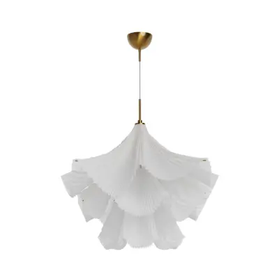 Juliette hänglampa, vit, polyestertyll, metall, 75 cm, E27 – By Rydéns - Matsal - Design - Med en ljuskälla