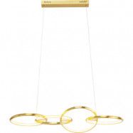KARE DESIGN Galaxy taklampa, LED, dimbar, höjdjusterbar - guld aluminium och mässingsstål