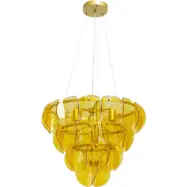 KARE DESIGN Mariposa Three Circle taklampa - glas och m&auml;ssing st&aring;l