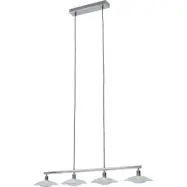 KARE DESIGN Ufo Dining Quattro Taklampa - Klarglas och Silver St&aring;l