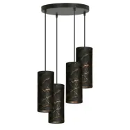 KARLI 4 premium Taklampa, Svart/Svart