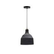 KAVE HOME Amire taklampa i trä i svart finish,Ø21 cm