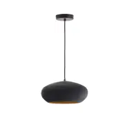 KAVE HOME Inda taklampa i metall med svart finish,Ø30 cm