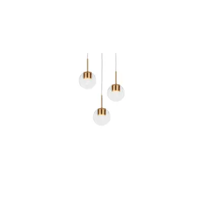 KDLN - Dew 3 Taklampa Brass