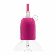 Kit halvsfärisk lamphållare E27 fuchsia
