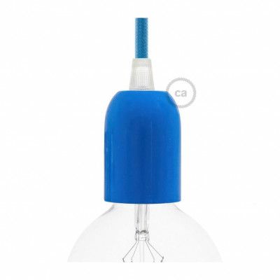 Kit halvsfärisk lamphållare E27 ljusblå