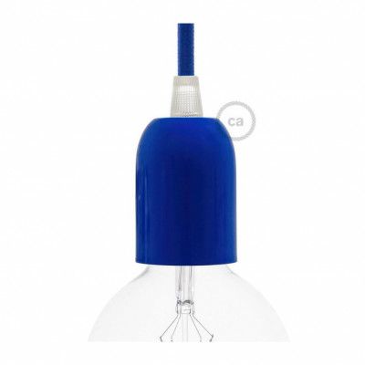 Kit halvsfärisk lamphållare E27 mörkblå