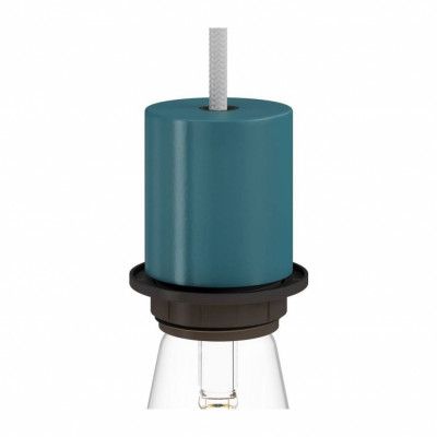 Kit lamphållare E27 halv gängad med dold dragavlastare peterol