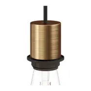 Creative cables Kit lamphållare E27 halv gängad med dold dragavlastare satin brons