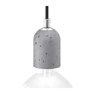 Kit lamphållare E27 i betong ljus cement