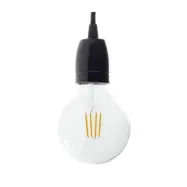 Lamphållare E27 i porslin svart