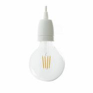 Kit lamphållare E27 i porslin vit
