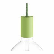 Kit lamphållare E27 Pastel i metall med dold dragavlastare ljusgrön