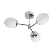 Klasen 3 taklampa, krom/opal