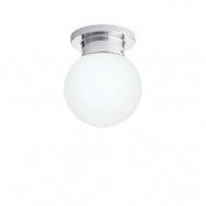 Konsthantverk - Glob Plafond Ø20 Chrome/Matt White