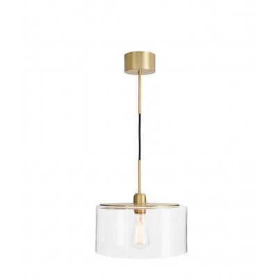 Konsthantverk - Hägring Mässing/Klar Ø300 Taklampa