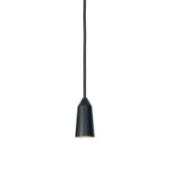 Konsthantverk - Massiv Double Conic Taklampa Black
