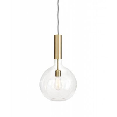 Konsthantverk - Rosdala Taklampa XL Mässing/Klar