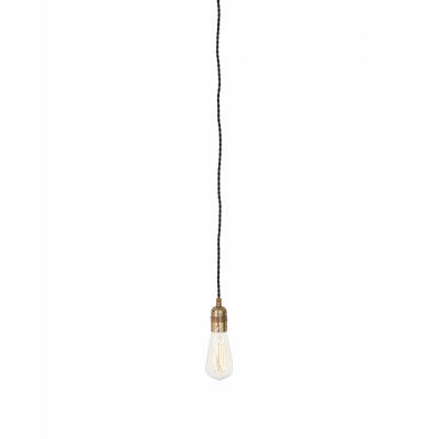 Konsthantverk - Singel Rå Mässing u/Brytar Taklampa