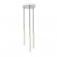 Konsthantverk - Stav 3 Taklampa White/Raw Brass