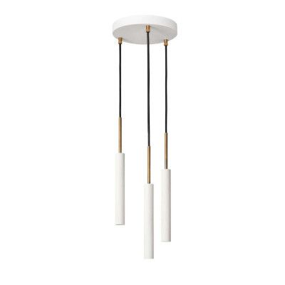 Konsthantverk - Stav 3 Taklampa White/Raw Brass