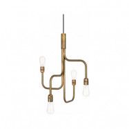 Konsthantverk - Strapatz 4 Taklampa Ø45 Raw Brass