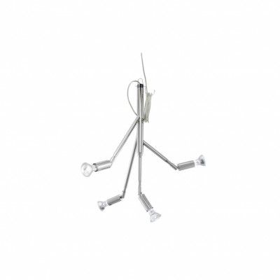 Kvist 4 taklampa, förnicklad mässing 41cm