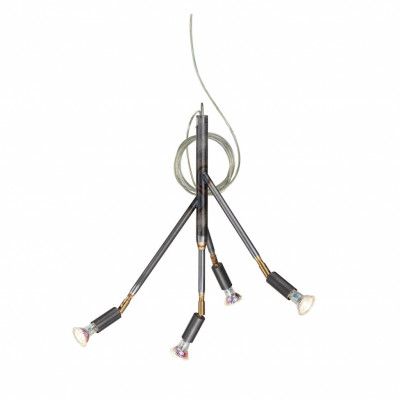 Kvist 4 taklampa, rå stål 41cm