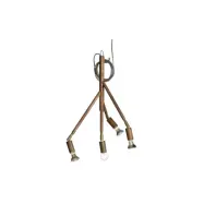 Kvist 4 taklampa, råkoppar 41cm