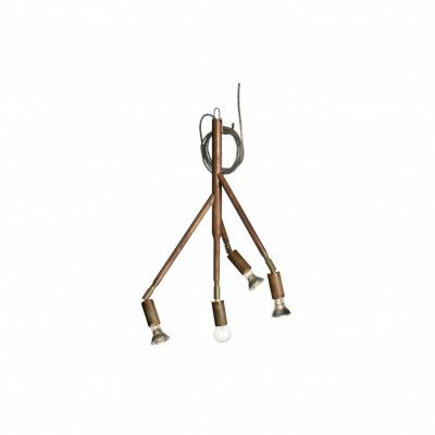 Kvist 4 taklampa, råkoppar 41cm