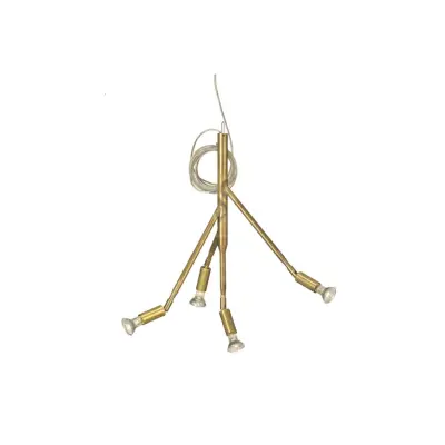 Kvist 4 taklampa, råmässing 41cm