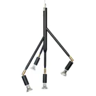 Kvist 4 taklampa, svartstruktur 41cm