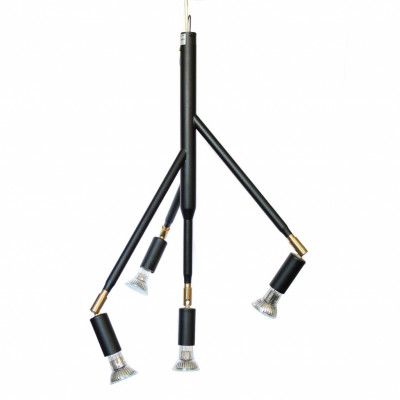 Kvist 4 taklampa, svartstruktur 41cm