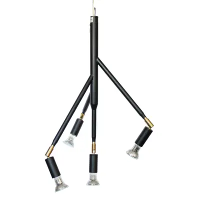 Kvist 4 taklampa, svartstruktur 41cm