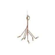 Kvist 6 taklampa, råkoppar 67,5cm