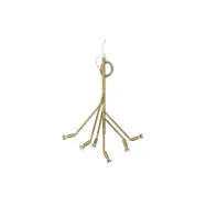 Kvist 6 taklampa, råmässing 67,5cm