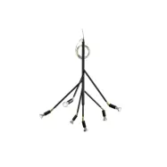 Kvist 6 taklampa, svartstruktur 67,5cm