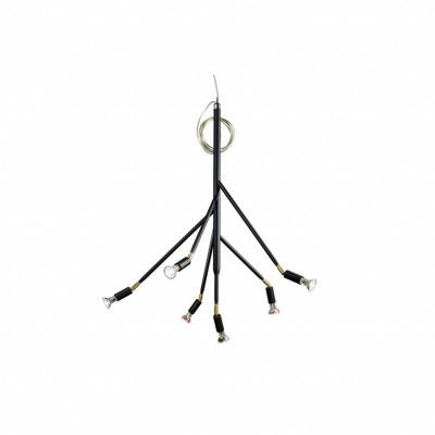 Kvist 6 taklampa, svartstruktur 67,5cm