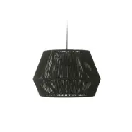 KAVE HOME Cantia taklampa, rund - svart bomull och järn (Ø36,5)